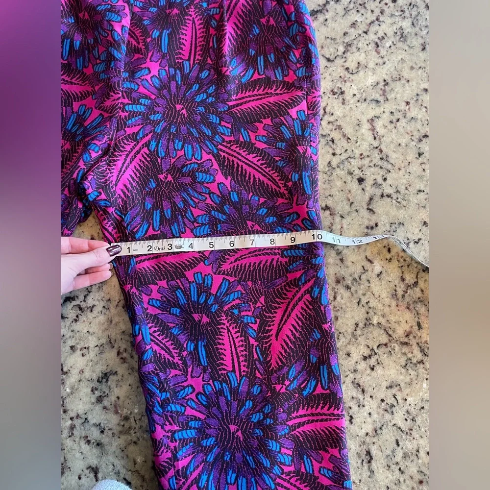 J. Crew Purple & Blue Printed Spaghetti-Strap Jumpsuit